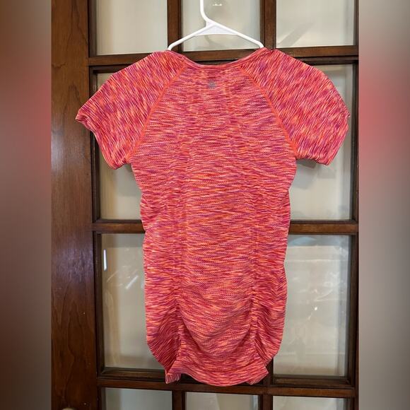 ATHLETA Space Dye Tee, Size Small, Rouched Sides, Athletic, Athleisure, - Picture 4 of 6